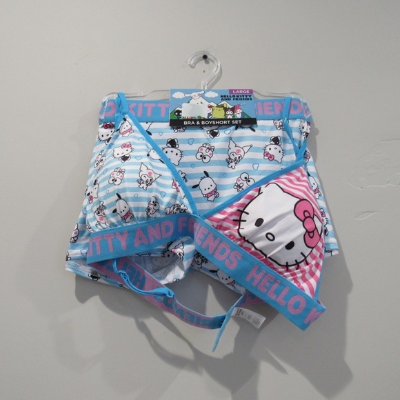 Hello Kitty Blue Bra and‎ Boyshort Set - Picture 2 of 5